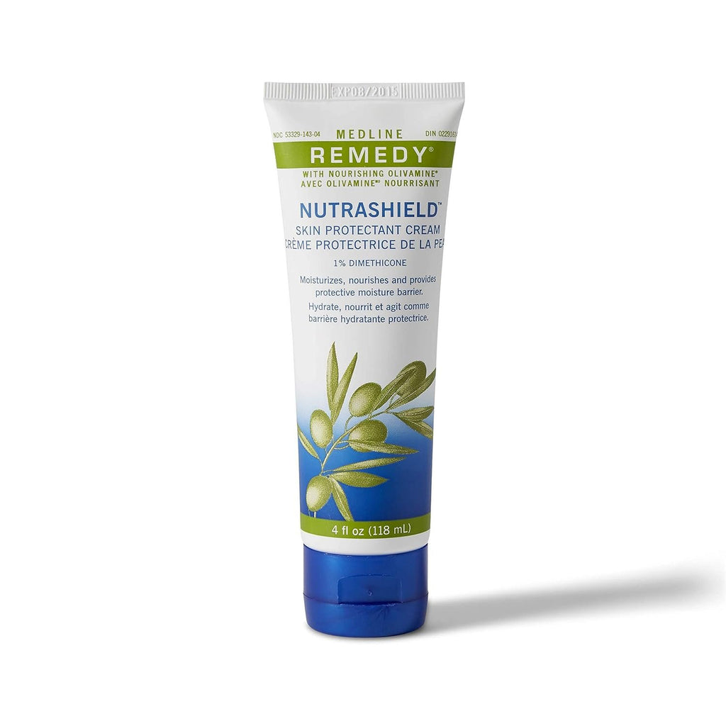 Medline MSC094534 Remedy Nutrashield Skin Protectant, (4 ounce), for use as a barrier cream, or dry or chapped skin, diaper rash, incontinence, IAD, or irritated skin