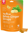 Mint-Ginger Drops, Fast-Acting Nausea Relief, Support Motion Sickness and Morning Sickness Relief, Added Vitamin B6, 30 Wrapped Ginger Candies
