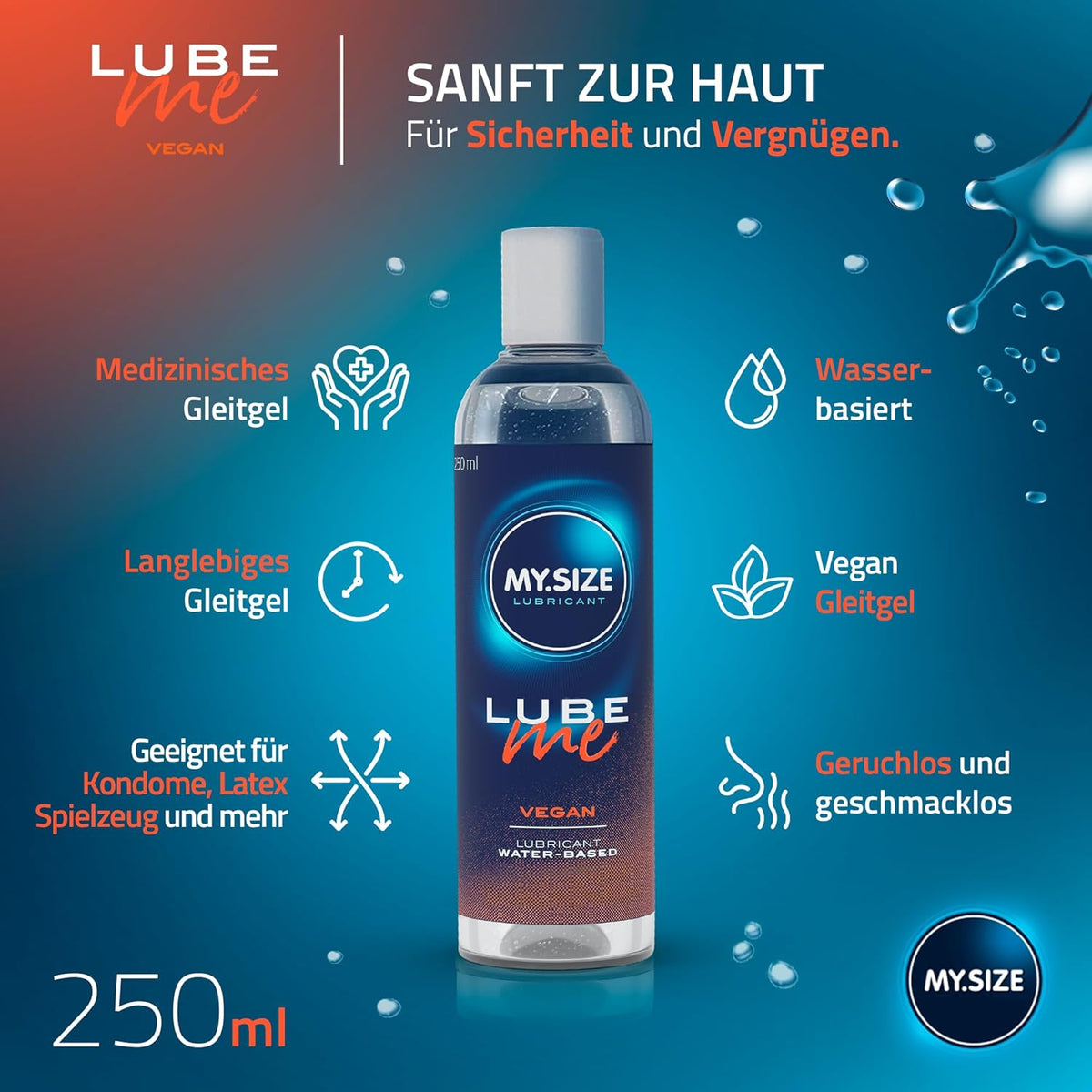 MY.SIZE Personal Lubricants 250 ml