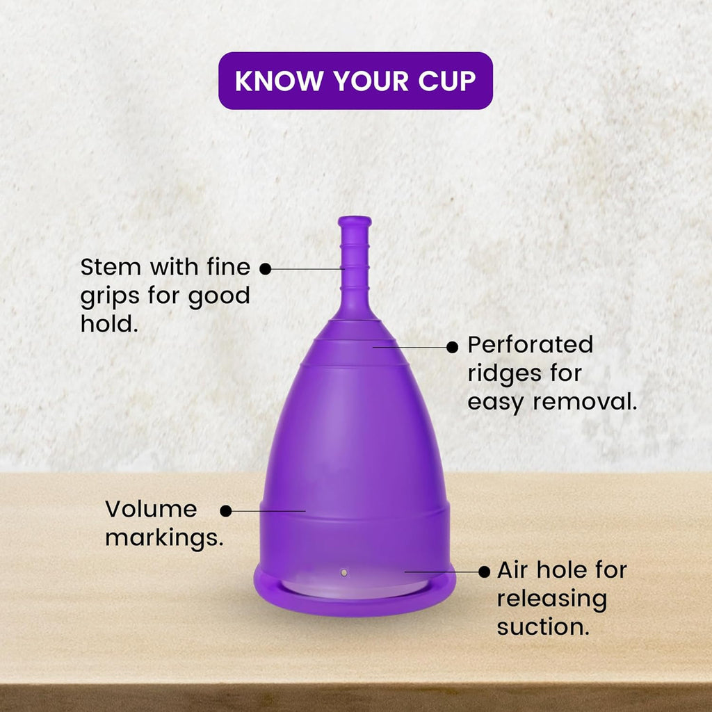 A Menstrual Cups and Discs Silicone Reusable
