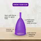 A Menstrual Cups and Discs Silicone Reusable