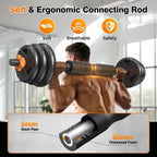 Adjustable Dumbbell Set with Connector for Home Gym Workout | 33/44/66/88lbs 5 in 1 Free Weights Dumbbells Set, Weights Set Used as Barbell, Kettlebells, Push up Stand, Weight Plate