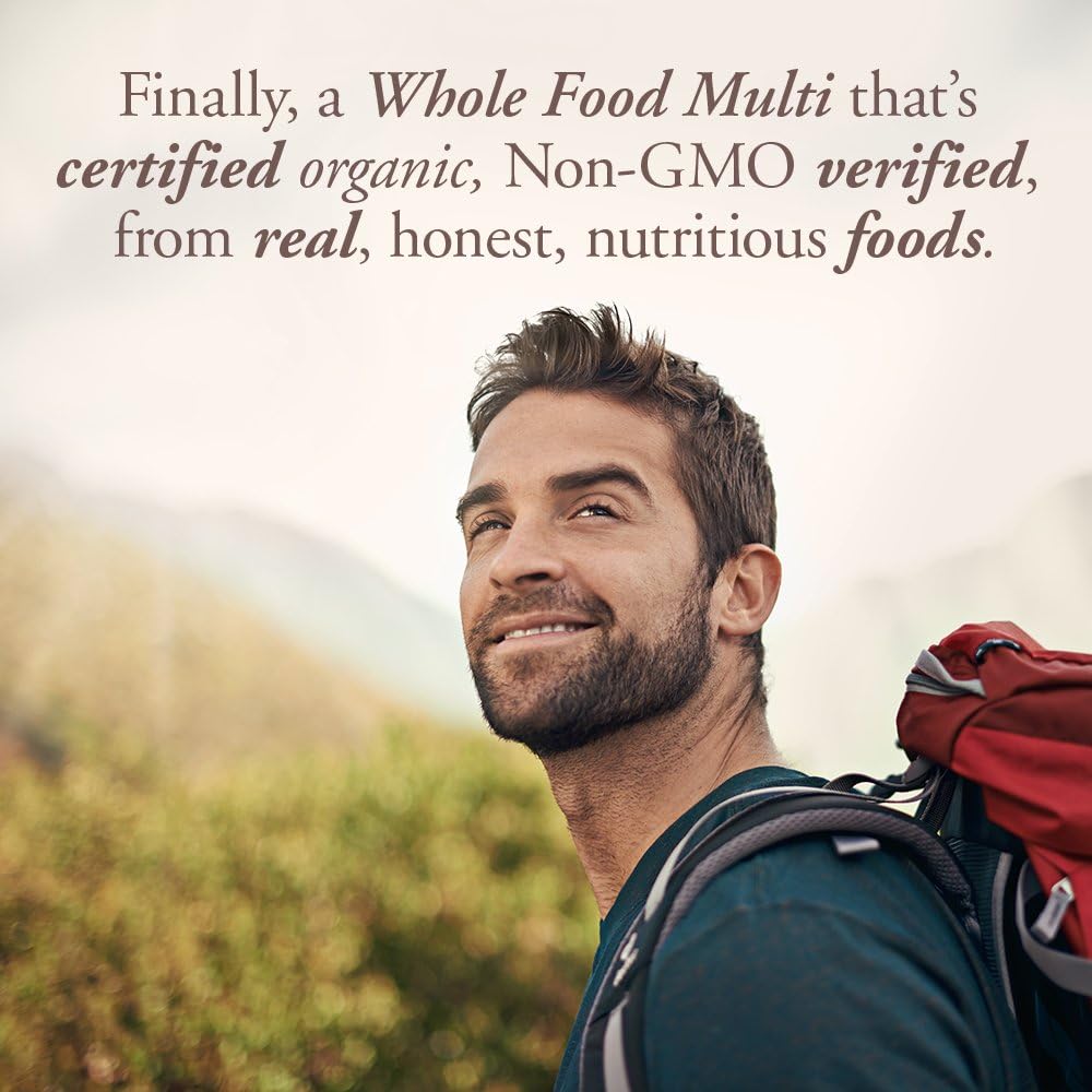 Garden of Life Organics Men's Once Daily Multivitamin, 30 Tablets | Organic Mens Vitamins & Minerals, Vitamin C, Zinc, Vegan, For Health & Well-Being, Whole Food