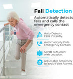 SecuLife Medical Alert Pendant for Seniors — Alerts Go Direct to Family, No Call Center | Auto Fall Detection, GPS Tracking, 2-Way Calling, No Contract, Water Resistant Necklace