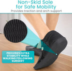 Vive Post Op Shoe - Lightweight Medical Walking Boot withAdjustable Straps - Post Injury Surgical Foot Cast - Durable Square Toe Orthopedic Support Brace for Broken Bone - Men, Women Fracture Recovery