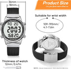 Hearkent Pedometer Watch,Step,Mileage&Calorie Tracker,Large Numbers | Waterproof Fitness Watches Backlight/Countdown/Stopwatch,No Bluetooth,app,or Charging,Step Counter for Walking,Running