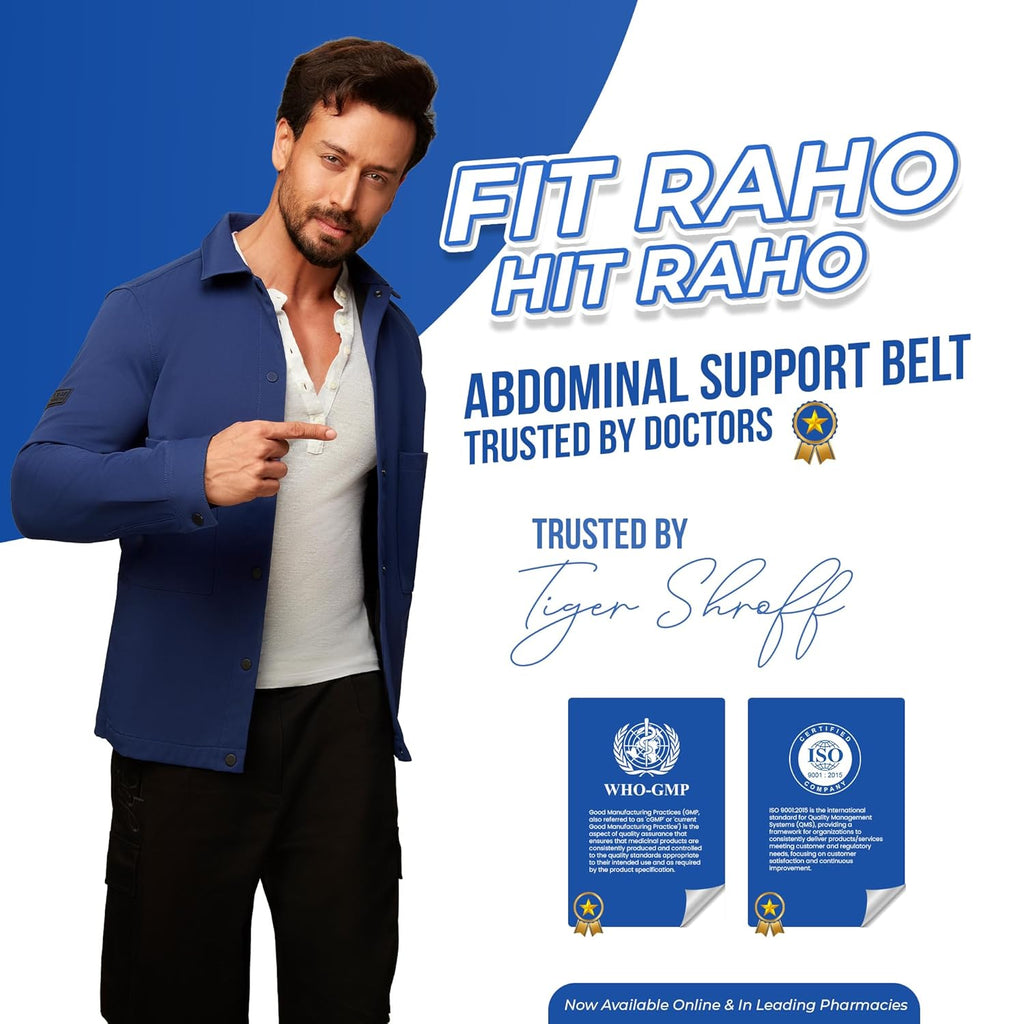 Leeford Ortho Abdominal Support Belt | Abdominal Binder for After Delivery & Post-Surgery Recovery | Back, Waist & Lower Back Pain Relief | Lightweight & Breathable Size - M