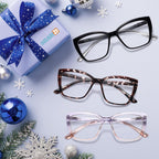 Reading Glasses for Women, 1.50 Fashion Oversized Blue Light Readers | TR90 Lightweight Cat Eye Frames Spring Hinge Eye Glasses with Blue light Protection for All Day Comfort wear & Anti Eyestrain