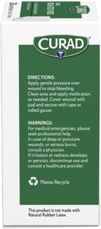 Curad Non-Stick Pads, 2 X 3 Inch(5.1 x 7.6 cm), 20 Count | Supports Wound Care and First Aid, Absorbent and Breathable for Healing, Ouchless Removal, Can Be Cut to Fit, Polyester Pad