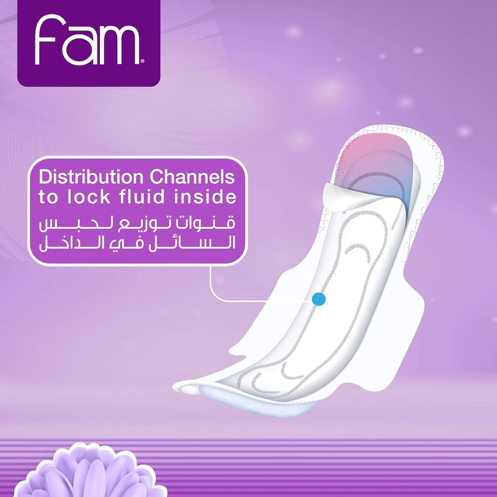 Sanitary Pads With Wings Overnight 48 pads