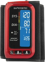 Smartheart Adult Cuff Arm Home Automatic Digital Blood Pressure Monitor 1-Tube Black 1 Each | Digital BP Machine with Attached Cuff, Advanced Inflation & 500 Memory