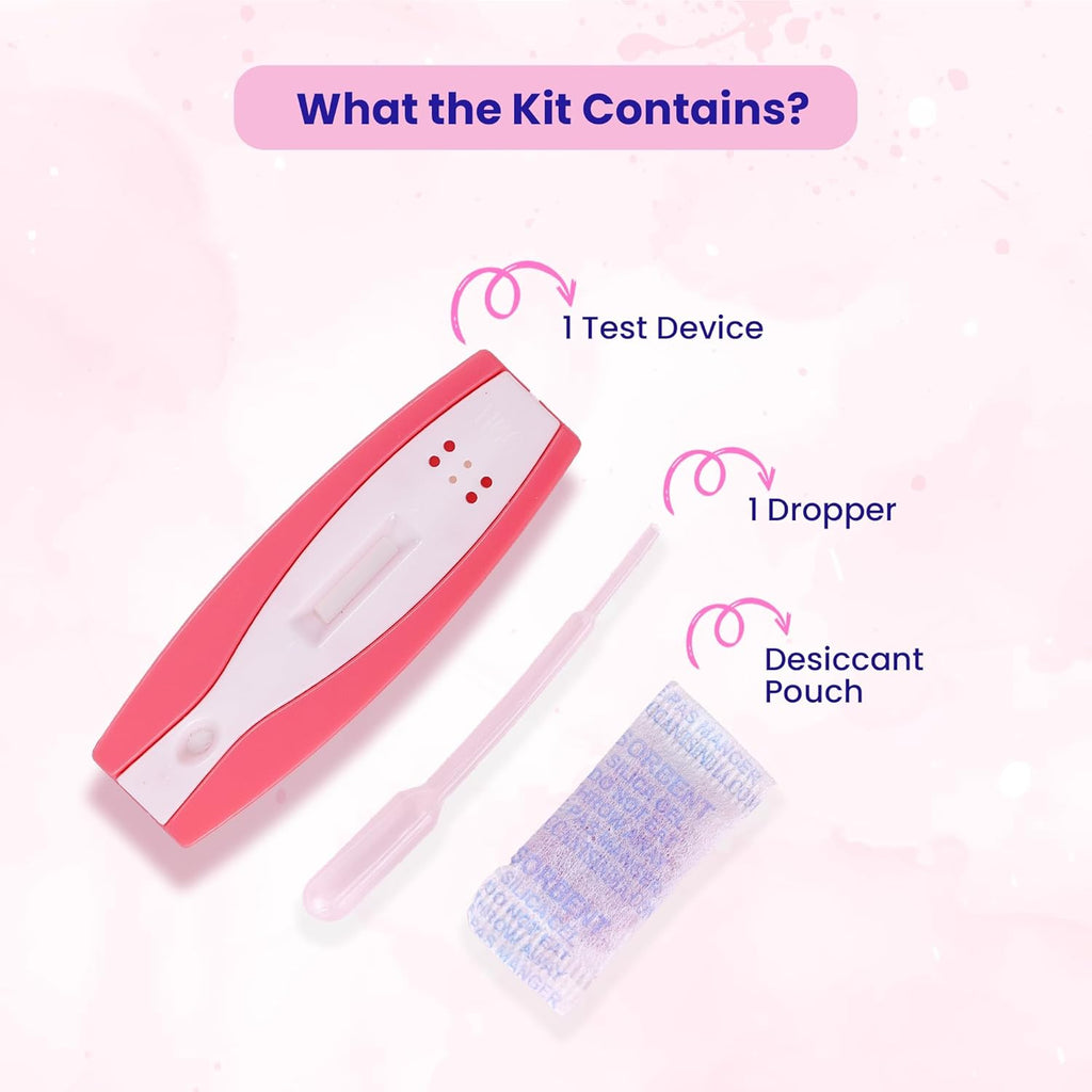 Leeford Pregabless Pregnancy Test Kit | AT Home Pregnancy Test | 1 Step HCG Urine Test | Accurate Result in 3-5 Minutes | Home Pregnancy Check | Single-Use Device with Dropper | Accurate & Easy to Use | Pack of 4