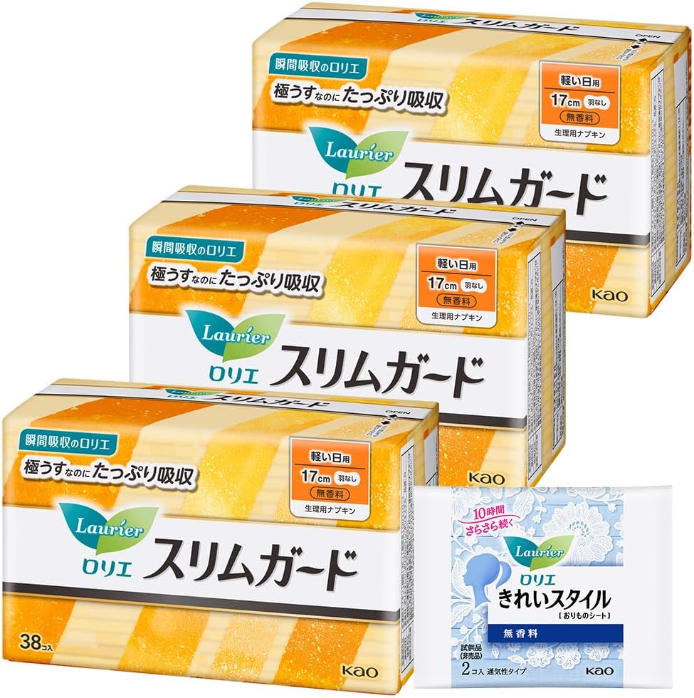 Laurier Menstrual Care 17cm 38 pieces