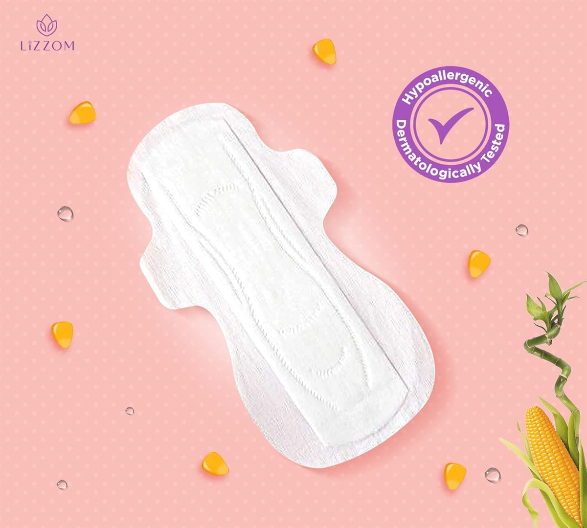 LiZZOM Sanitary Pads Organic Overnight