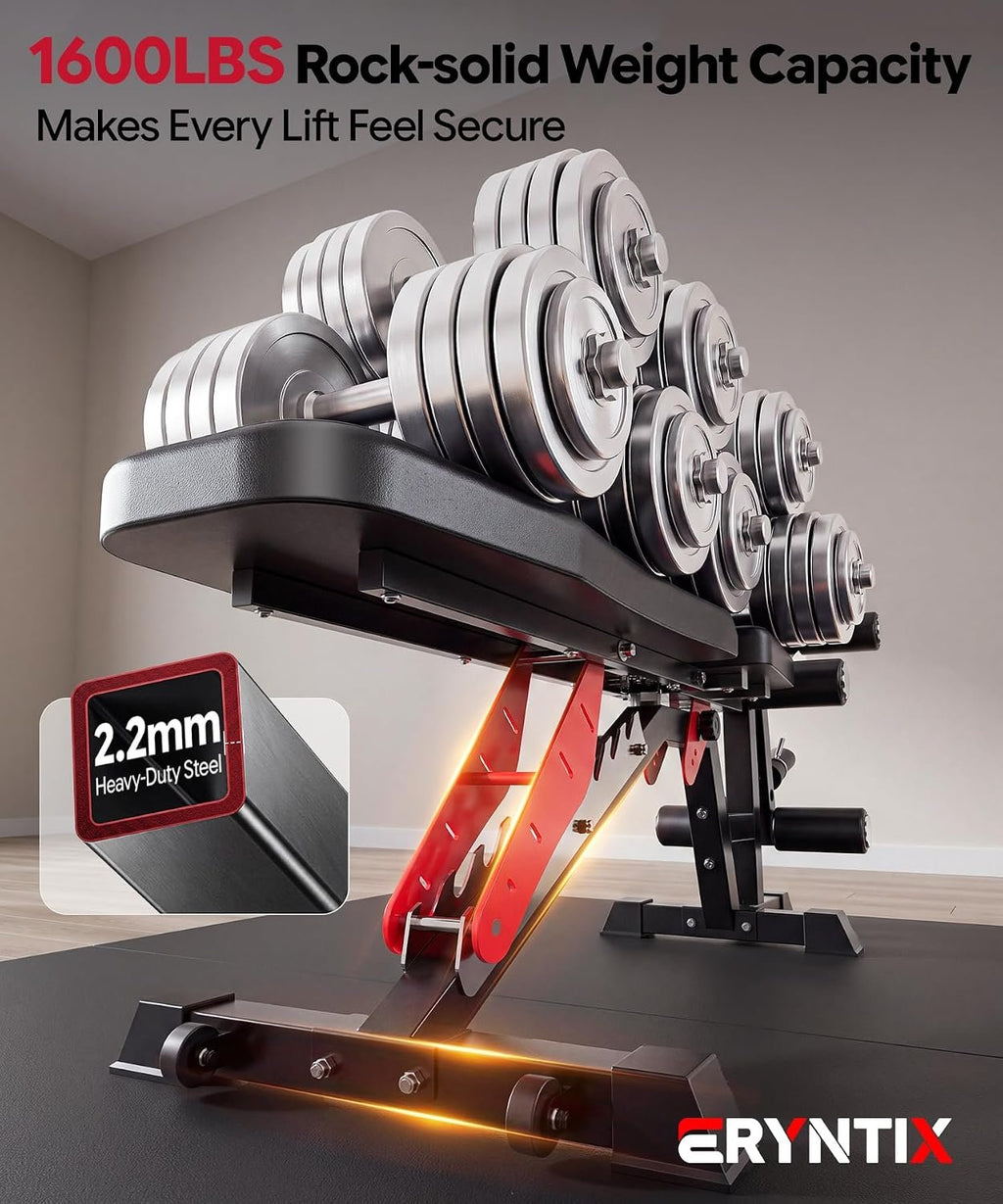Adjustable Weight Bench,Foldable Pro Heavy-Duty Workout Bench
