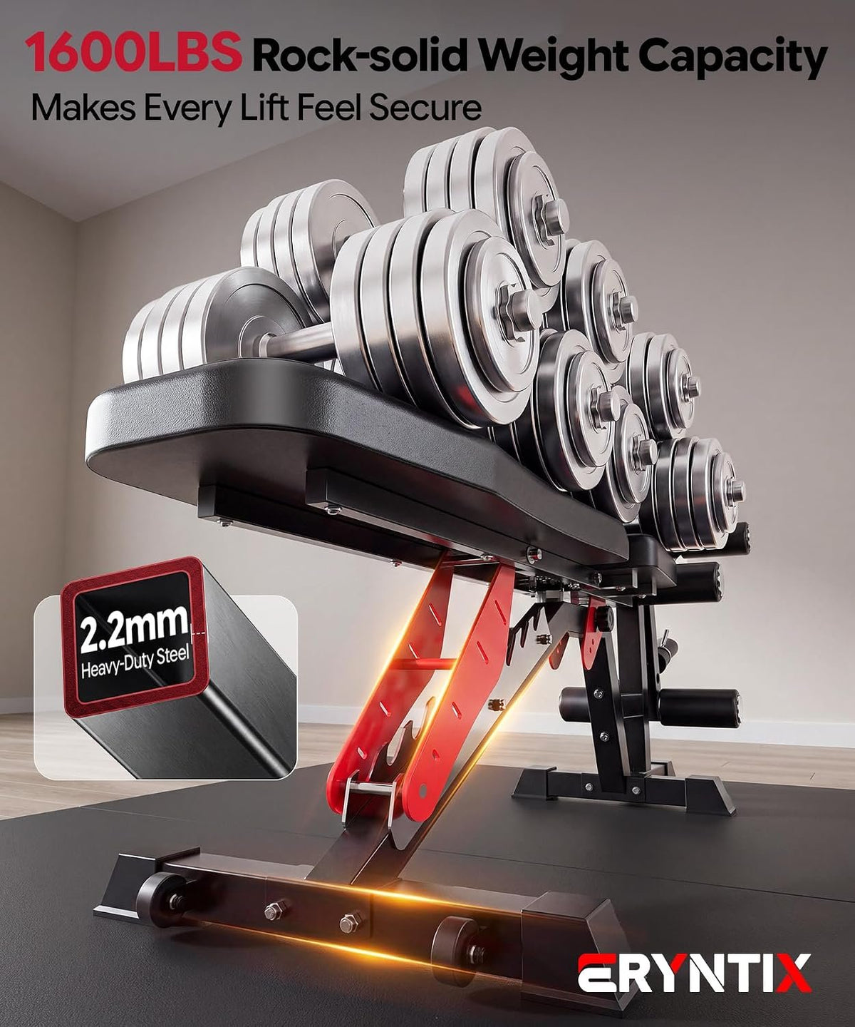 Adjustable Weight Bench,Foldable Pro Heavy-Duty Workout Bench