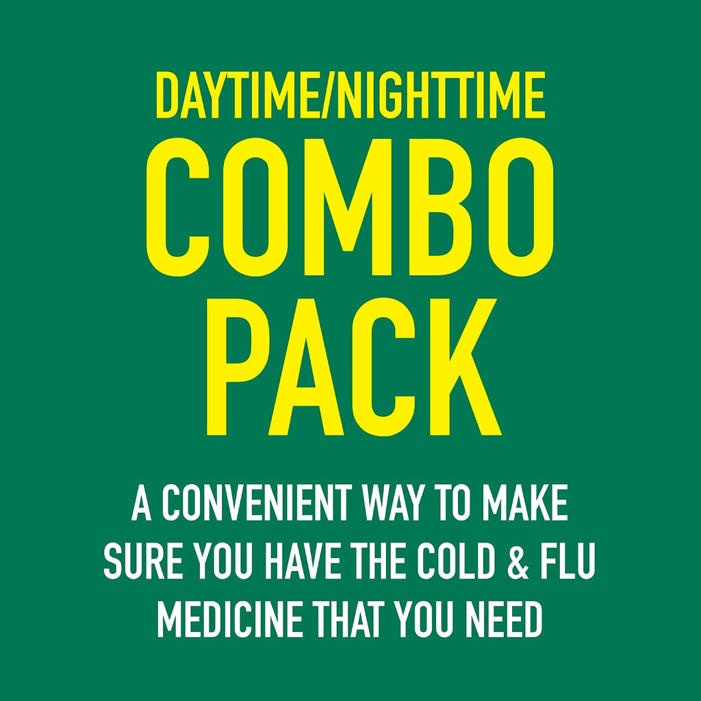 Good Sense Cold and Flu Relief Combo Pack, Daytime and Nighttime Softgels, Cold Medicine for Day and Night, 32+16 CT