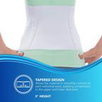NYOrtho Tapered Abdominal Binder - Firm Compression Wrap - Breathable Stomach Support Post Injury or Surgery - with Contoured Body-Specific Design - 30-36 Inch Made in USA