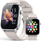 Smart Watches for Women Men, Fitness Tracker Watch with 110 Sports Modes, Step Counter/Sleep Monitor/Pedometer, IP68 Waterproof, Bluetooth Call & Music Control Smartwatch for iPhone/Android,Starlight