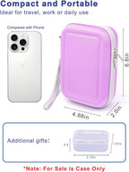 Diabetic Supplies Travel Case for Glucose Meter Diabetes Testing Kit-Violet | Portable Diabetes Testing Kit Storage Organizer Bag for Diabetes Blood Sugar Test Strips, Lancets, Lancing Device