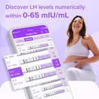Premom Quantitative Ovulation Test Strips: 5X Pregnancy Rate Found* Use App | 25 Ovulation Tests - Numerical LH Range 0-65 mIU/mL, 5 Pregnancy Test Strips, Premom App Tracking LH Changes, TTC Family Plan
