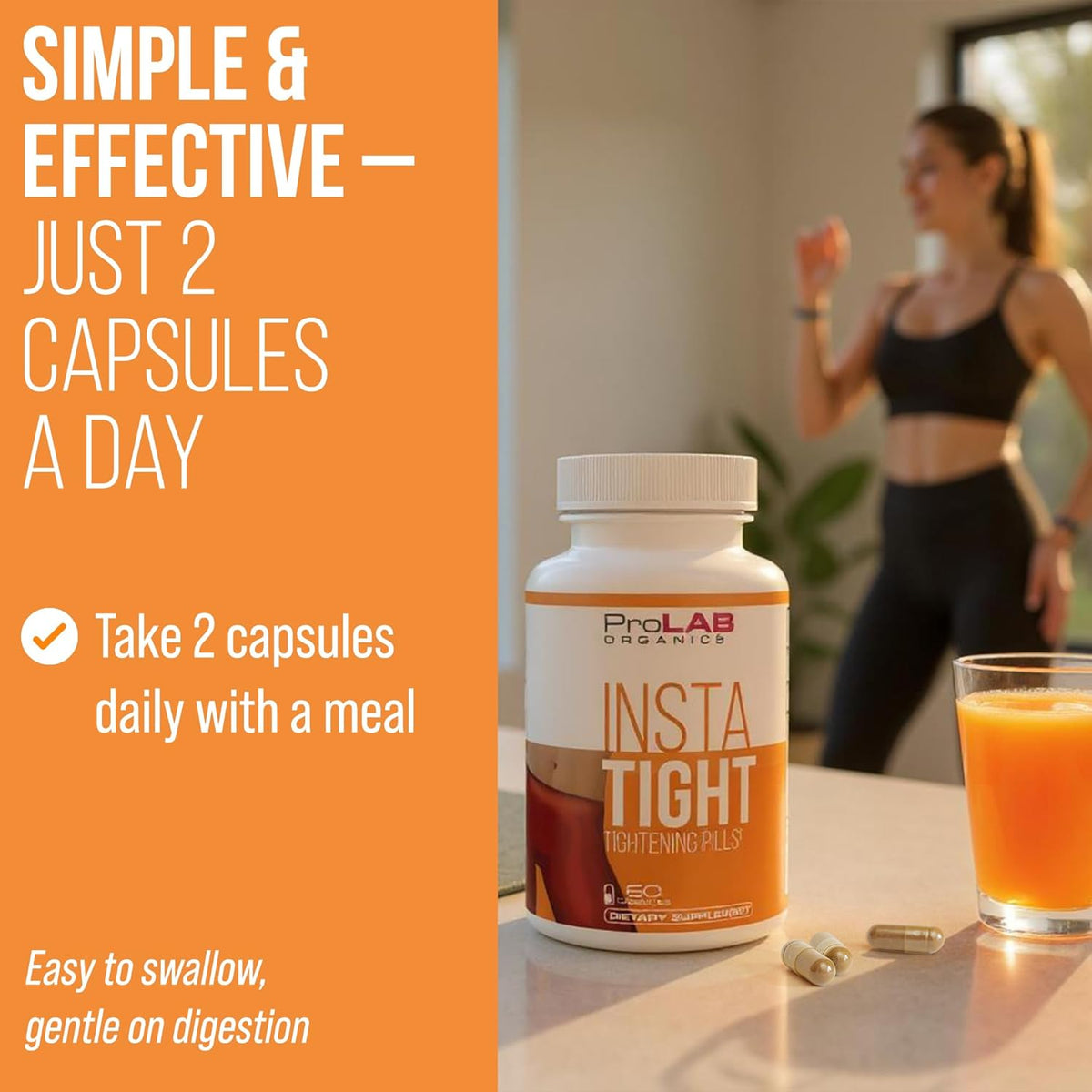 ProLab Organics InstaTight Vaginal Tightening Pills – Natural Rejuvenation Supplement for Women. Supports Intimate Tone, Firmness & pH Balance.