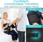 Vive Transfer Sling - Padded Assist Gait Belt - Heavy Duty Patient Lift