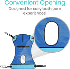 Vive Patient Lift Sling with Opening (400lb Capacity) - Lifting Aid Straps | For Transfer - Commode Chair for Hydrolic Medical Full Body Device for Elderly, Bariatric, Nursing, Caregiver - Mesh Support