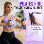 JKSHMYT Pilates Kit, Pilates Ring and Equipment for Home Workouts Set