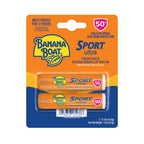 Banana Boat Sport Lip Sunscreen SPF 50, 0.15 oz (2 Pack)