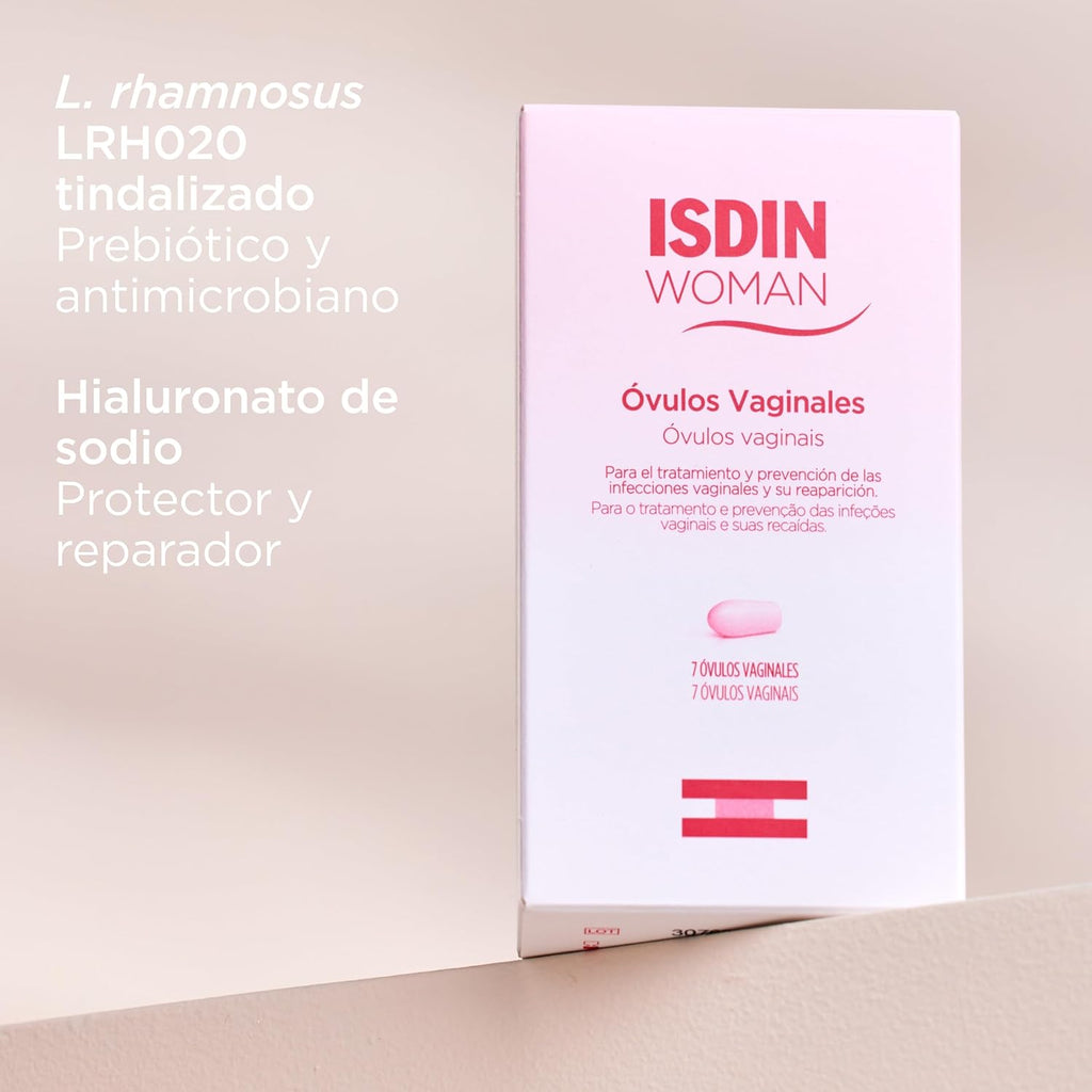 ISDIN Woman Óvulos Vaginales, Tratamiento y Prevención de las Infecciones Vaginales, Hidrata, Regenera y Protege