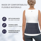 RCSP Abdominal Support Belt for Post-Surgery Recovery Adjustable Abdominal Brace for Injury Recovery and Support Comfortable Post-Surgical Abdominal Binder for Women and Men S to XL(26-42) Inch (Grey)