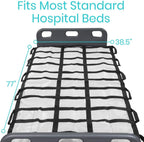 Vive Transfer Blanket with Handles 77” x 38.5” - Bed Positioning Pad, Straps - Reusable, Washable Patient Lifting Device Body Lift, Turning, Sliding Moving - Caregiver, Family Aid, Bedridden, Elderly