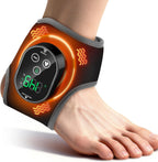 Cordless Ankle Heating Pad for Pain Relief, Foot and Ankle Massage for Circulation, Rechargeable Neuropathy Foot Massager Heated Ankle Wrap, Black