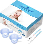Easy@Home Ovulation Predictor Kit, 50 LH Test Strips with 50 Urine Cups | Fertility Test Strips for Women (Width of 5mm), Designed for At-Home LH Monitoring, Daily Cycle Tracking
