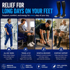 SB SOX Compression Socks for Men & Women (20-30mmHg) | Best Quality Compression Socks for Flying, Medical, Sports, Wide Calf Fit, Pregnancy, and Daily Wear. Trusted since 2016.