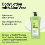 Amazon Essentials Hydrating Body Lotion with Aloe Vera, Hypoallergenic Formula for Daily Use, 20.3 Fl Oz