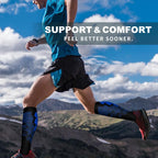 6 Pack Copper Compression Socks for Women and Men Circulation-Best Support for Medical,Running,Nursing,Athletic