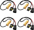 Car LED Headlight Decoders​LED Load Resistors,50W 6Ohm for 9005/9006 Bulbs Canbus Decoder Anti Flicker,Error Codes,Random Shutdown,IP67 Waterproof 4PCS (Suitable for 9005/9006 Bulbs)
