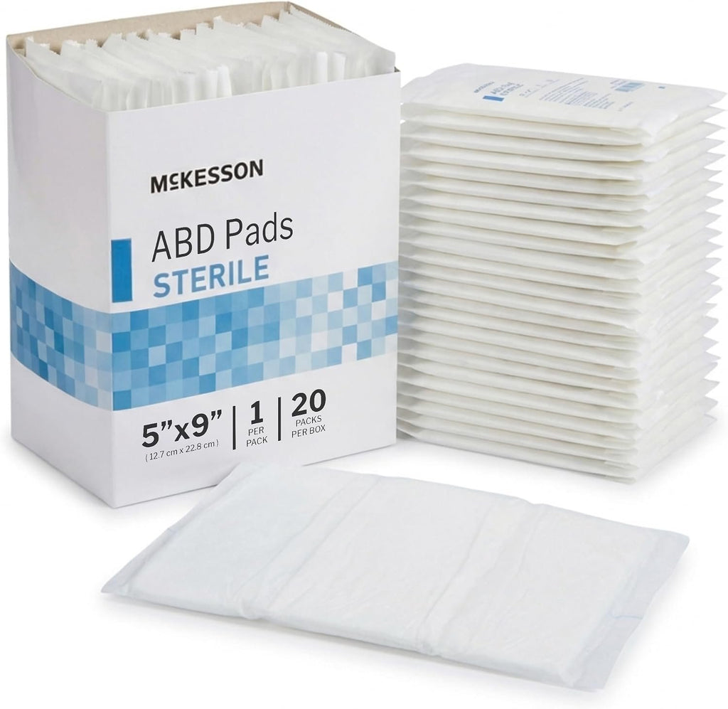 McKesson Sterile Abdominal- ABD Pads, 5 x 9 in