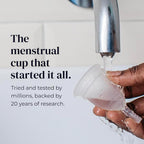 Mooncup® Original Silicone Menstrual Cup, Reusable, Ultra Soft and Easy Placement, Ideal for Abundant Flows, Size B, Under 30 Years (Pack of 1)
