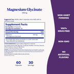 Natrol High Absorption Magnesium Glycinate 240 mg, 60 Capsules | Supports Healthy Sleep & Body, Gentle on Stomach, Supports Muscle Relaxation, Heart, Bone, Nerve & Brain Health