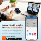 iHealth Accu Bluetooth Upper Arm Blood Pressure Monitor with Large Cuff | Smart BP monitor for home use, 8.7"-16.5"Adjustable BP Cuff for Large Arm, 2-user memory,compatible with iOS & Android, Black