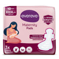 Evereve Maternity Pads XXXL+ 420mm, Widest Leakproof Coverage, 3X Absorbency, Comfort & Hygiene, Soft & Irritation-Free, Postpartum Pads for After Birth Recovery, Extreme Flow Protection, Pack of 10