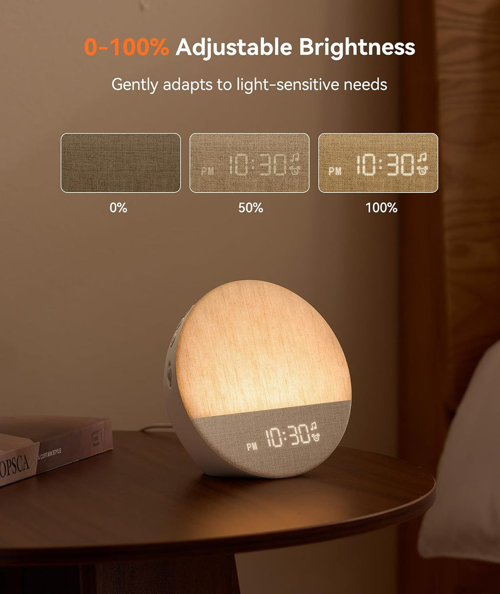 Dreamegg Sunrise 1 Alarm Clock, Wake up Light, White Noise Machine for Adults