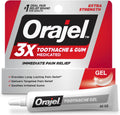 Orajel 3X Toothache and Gum Pain Medicated Pain Relief Gel, 0.42 Oz | Immediate Pain Relief, Extra Strength, Long-Lasting, Soothes Irrritated Gums, #1 Oral Pain Relief Brand