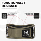 Weight Lifting Belt for Men and Women - Great for Squats, Deadlift, Lunge, Exercises and Training - Best for Olympic, Cross-Training and Bodybuilding Workout