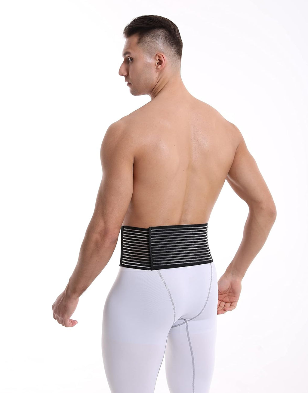 Umbilical Hernia Band - Umbilical Girdle for Men and Women - Epigastric and Incisional Ventral Hernia Belt - Abdominal Diastasis Belt for Men with Navel Support (L/XL)