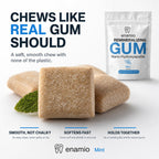 Enamio Remineralizing Gum, Nano Hydroxyapatite Gum, Xylitol Gum Mint 2 Pack | Plastic free chicle base, sugar free, no aspartame, made in USA, strengthens enamel, fights cavities, freshens breath