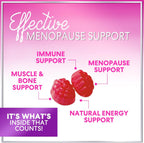 Menopause Supplements for Women - Natural Menopause Relief Support, Hormonal Balance & Hormone Support for Night Sweats, Hot Flashes & Mood Swings - 60 Vegetarian Gummies